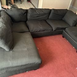 Black couch set