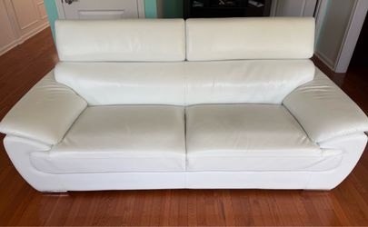 Everly quinn genuine leather loveseat
