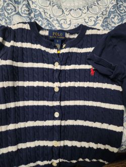 Polo Ralph Lauren Kids Cable Knit Cardigan Size 5