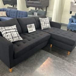 Brand New Reversible Sectional Set W/ 2 Accent Pillows