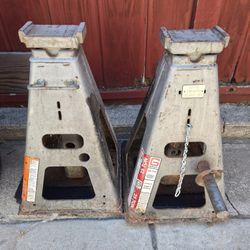 25 Ton heavy-duty Gray Pin-Adjustment Jack Stands