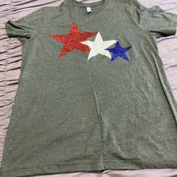 Woman 4 Th Of July T Shirt Esty Large