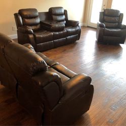 BRAND NEW RECLINER SOFA & LOVESEAT BLOWOUT!! 🔥 $975 – DELIVERY INCLUDED!  