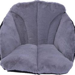 Warm and Comfortable WheelChair Cushion, Plush One-Piece Office Desk Seat Pad with Backrest Support,