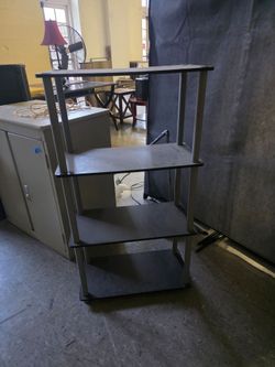 4-Tier Media Shelf Stand