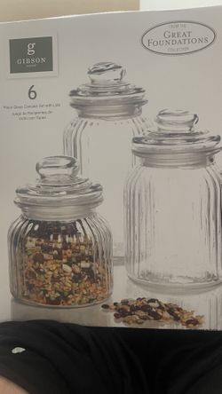 Storage Glass Canister Set