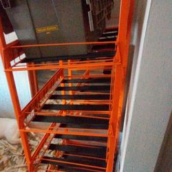 Metal Rack Shelf With Wheels 