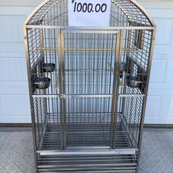 X Large Stainless Steel Parrot / Macaw Cage