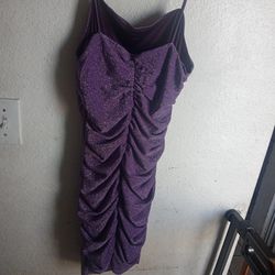 Purple Sparkly Dress Size Small Like New