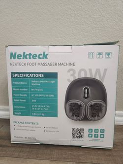 Nekteck Shiatsu 30W Foot Massager Machine / Masajeador De Pies Para Pies