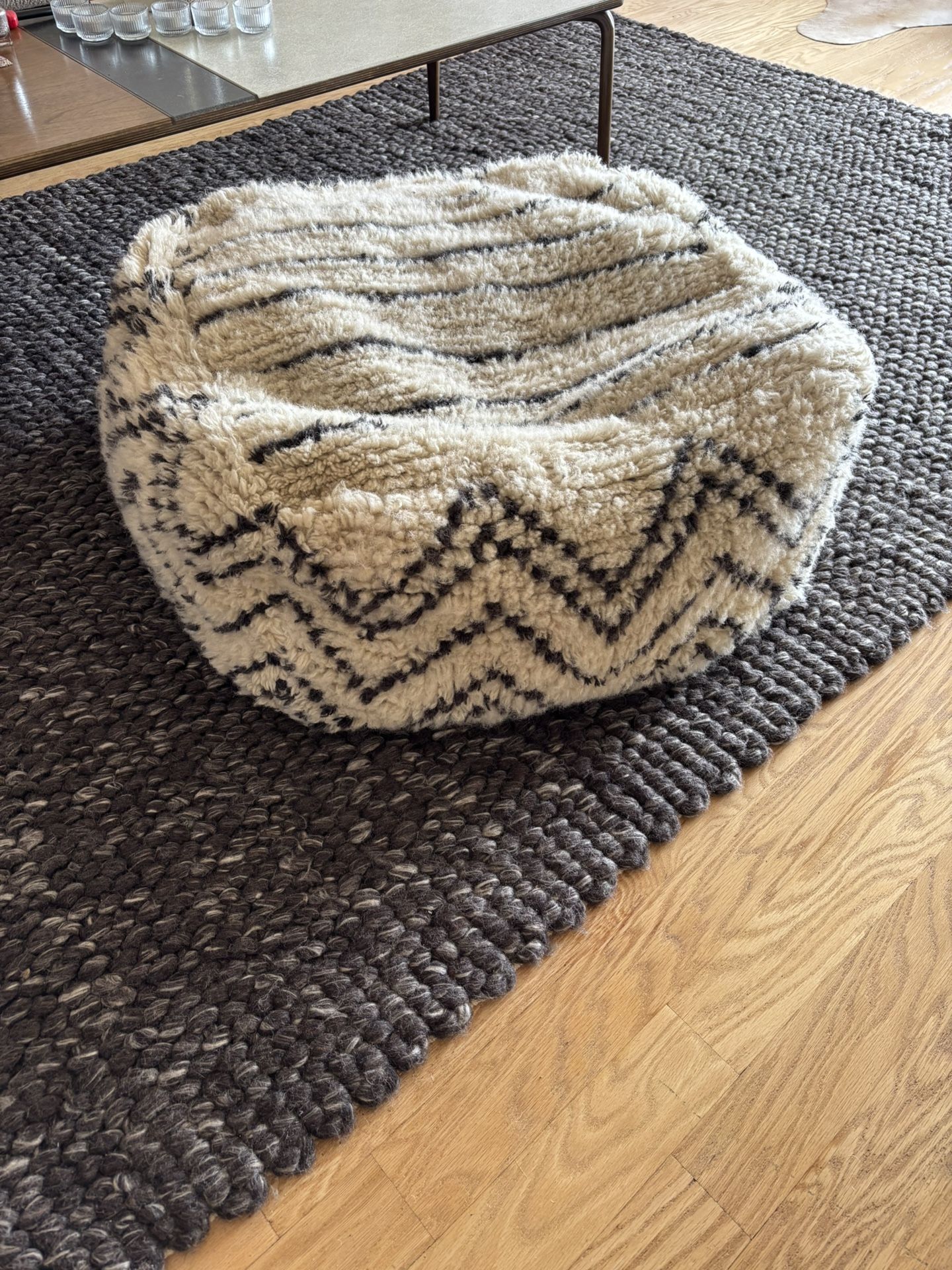 Ottoman Pouf Wool