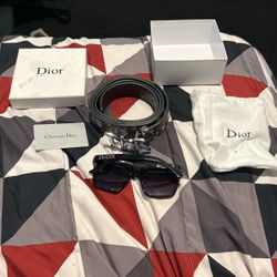 Dior Glasses And Belt 