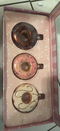 Pink sky donut ornaments