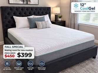 🛏️✨ NEW! 12” Queen Cooling Memory Foam Mattress ✨🛏️