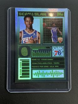 VJ Edgecombe Rookie Scan And Slam Card 