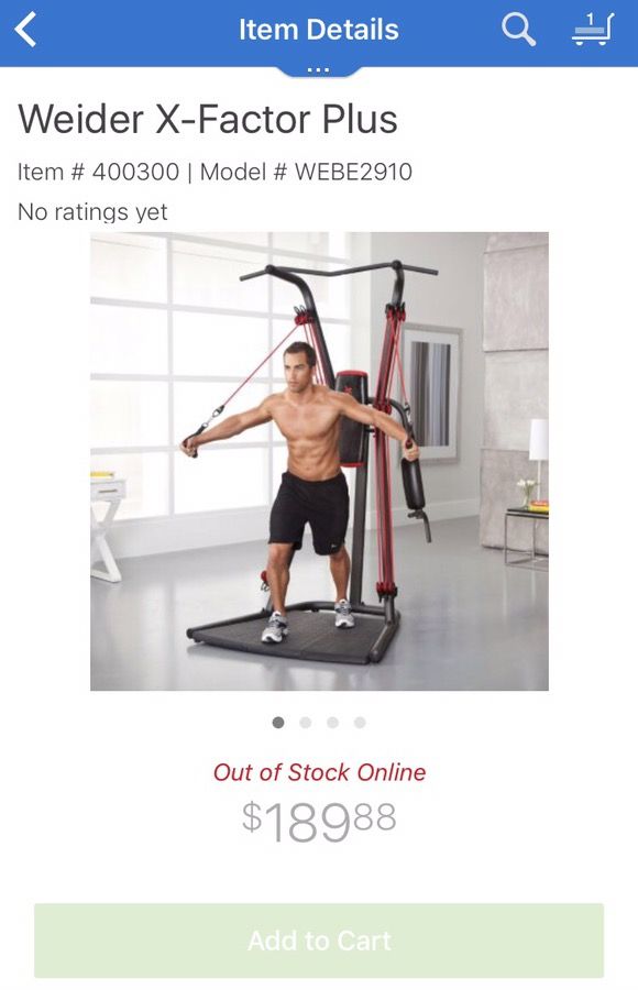 Weider X-Factor Plus Home Gym $100 (great condition)