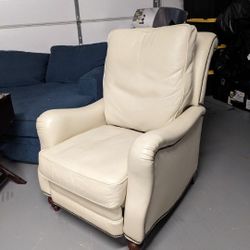 Leather Pottery Barn James  Roll  Recliner