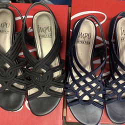 Dress Sandals- Stretch Low Heel