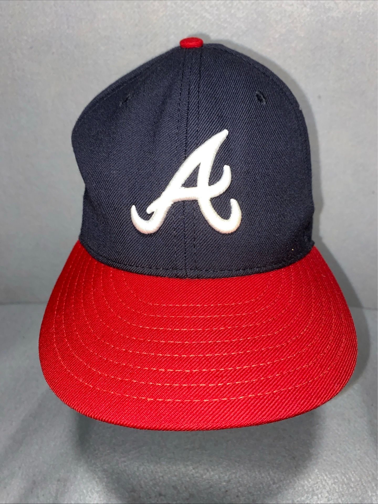 Vintage Atlanta Braves Hat 7 3/4 Wool Cap Baseball Diamond Collection 5950 USA