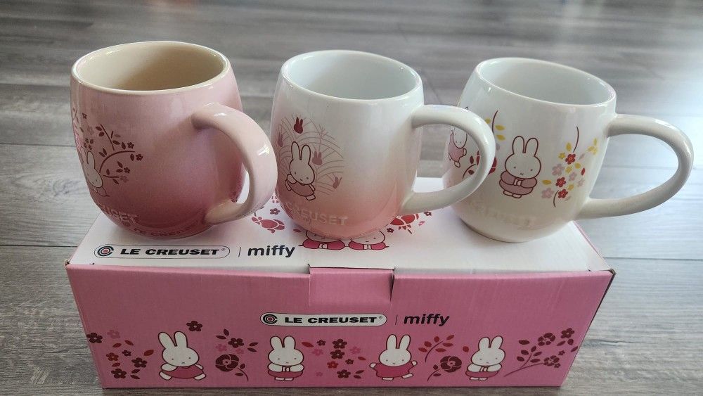 Le Creuset X miffy Limited Collection Mugs Set Of 3