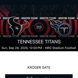 Texans Vs Titans Tickets 