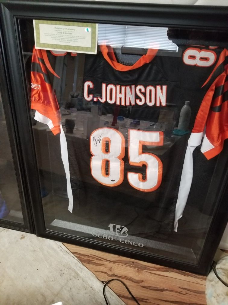 Chad johnson signed jersey with COA
