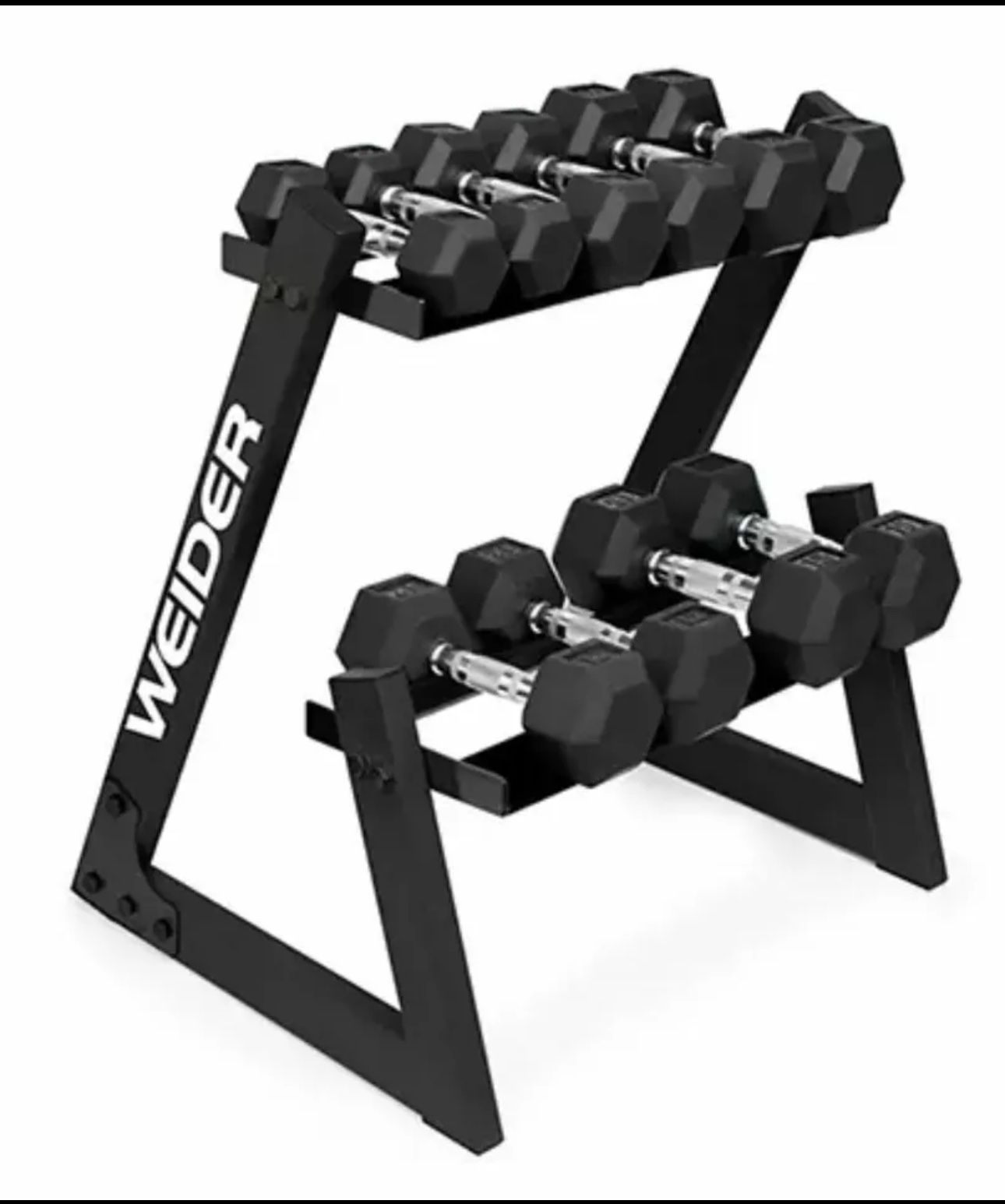 Weider Dumbbell Set & Rack 