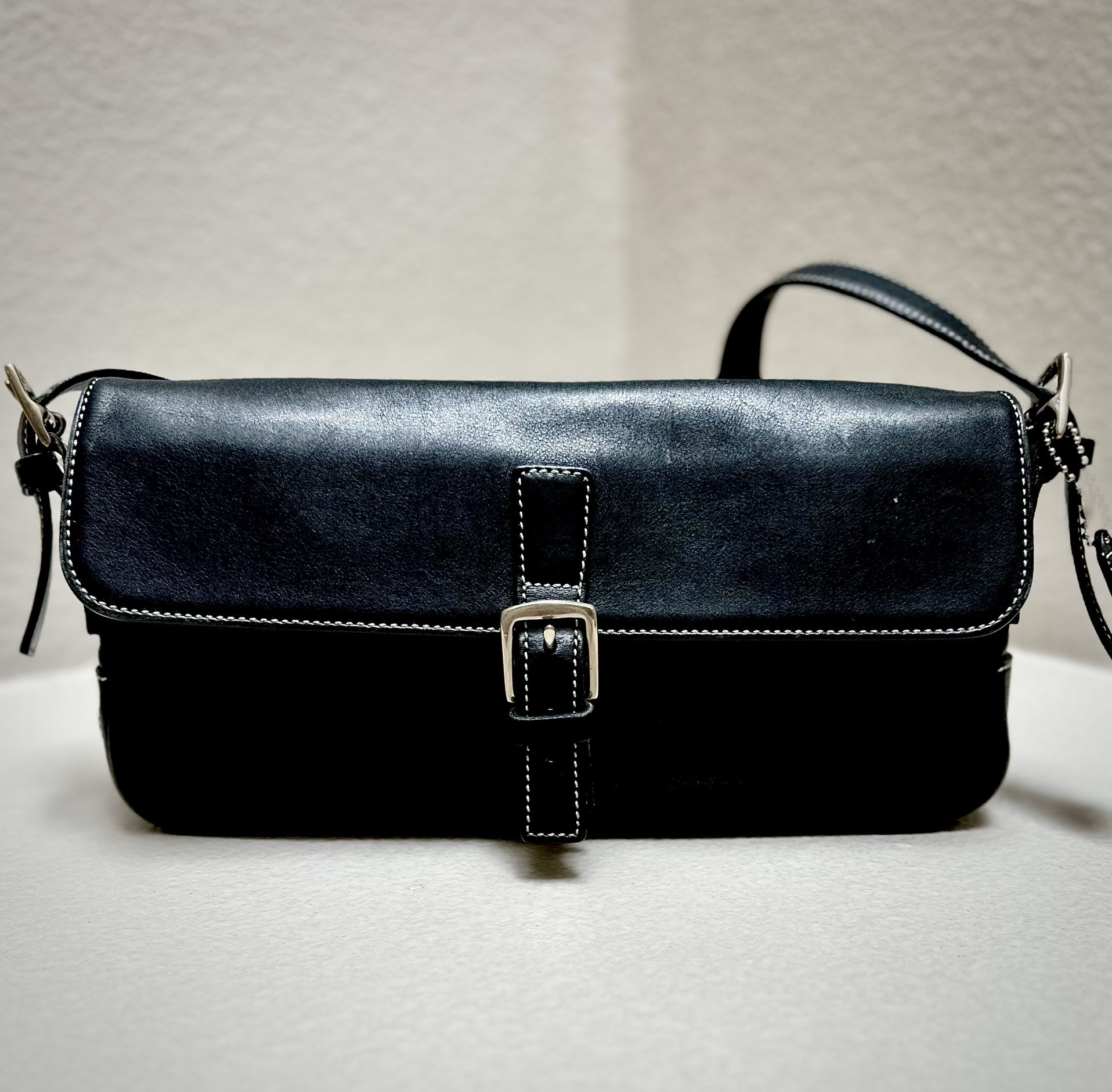 Coach Legacy Black Leather Shoulder Bag
