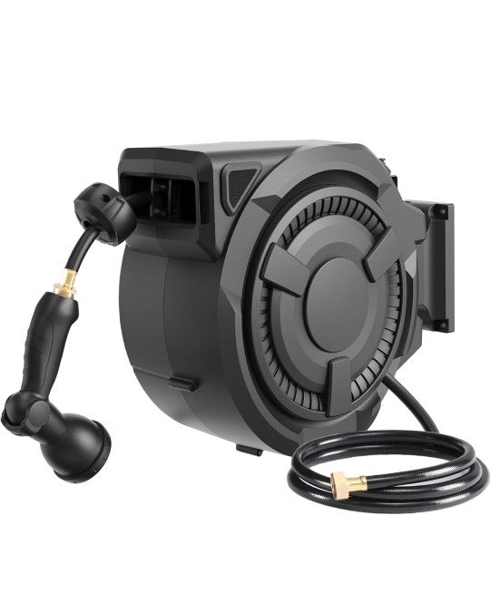 Aqua Zilla 100 ft Retractable Garden Hose Reel