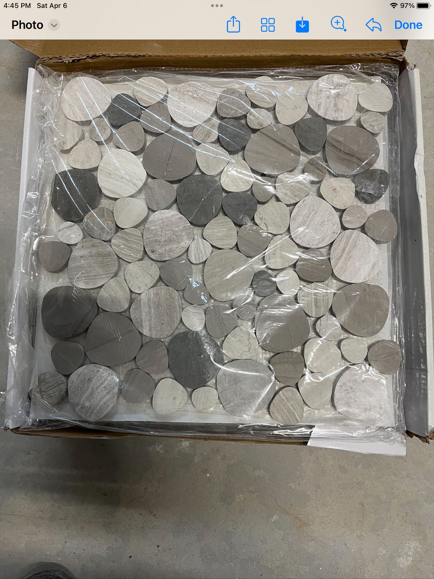 Marble Tile Pebbles