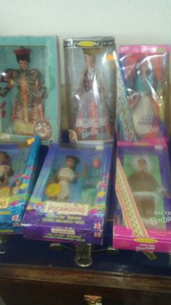 Barbie dolls,pocahonis
