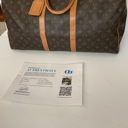  Louis Vuitton Keepall 55 COA Included $850 Likenew