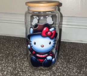Hello Kitty glass cup