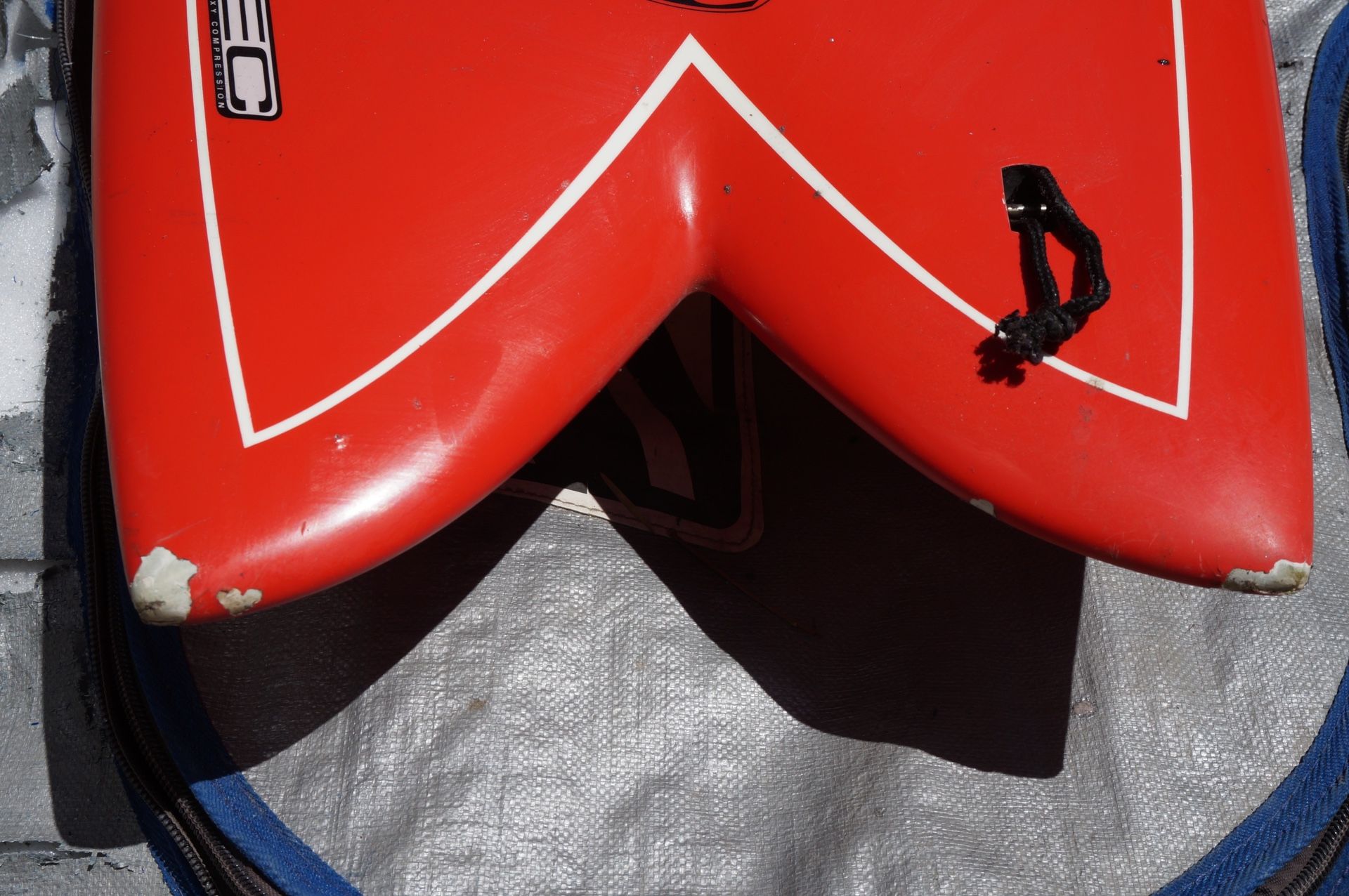 Kane Garden Fish 6'0” quad surfboard red for Sale in Los