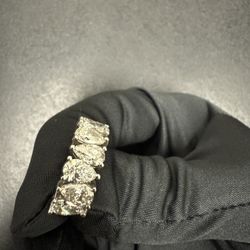 14K WG 4.65 Ctw Pear Shape Diamonds