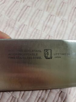 L C Germain Chef's Knife 8" Blade Rostfrei EdelStahl Acier Inoxydable Japan
