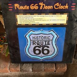 Neon Clock - Route 66 