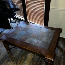 Coffee Table With Tile On Top 