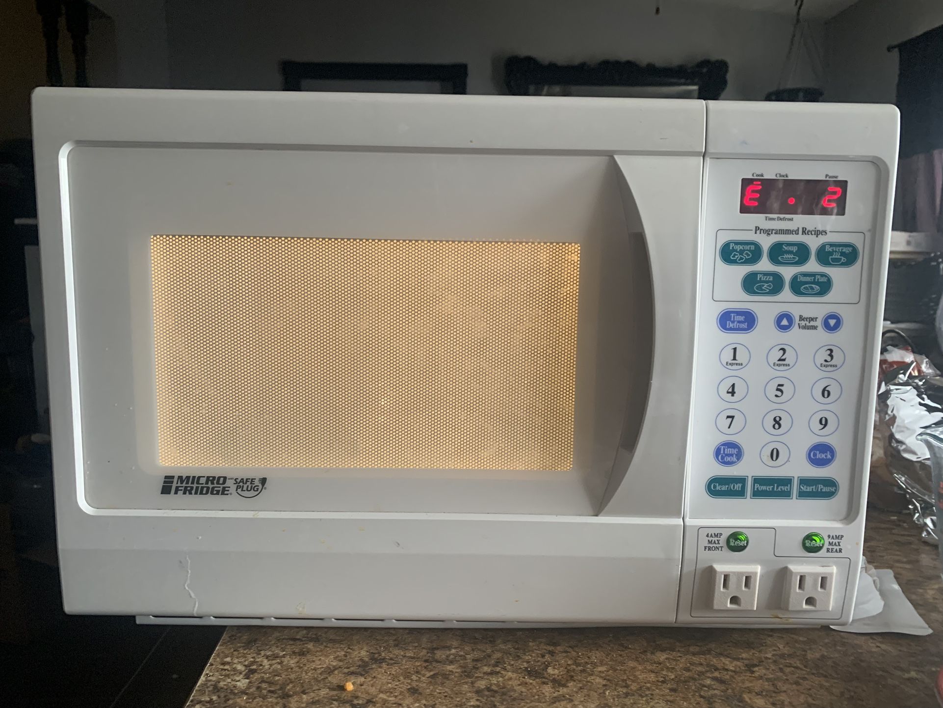 microfridge safe plug microwave white $40