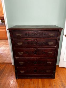 Eastlake dresser made in 1903