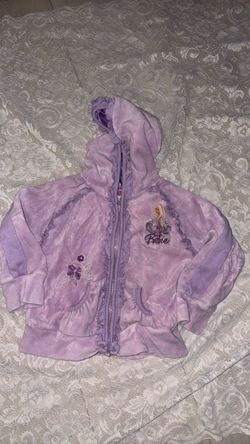 Barbie Girls Purple Velour Zip-Up Hoodie