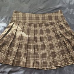 Size L Plaid Skirt