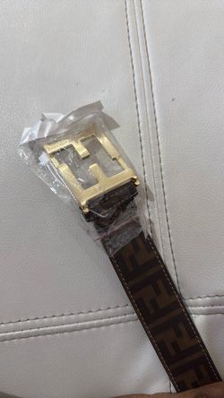 Zucca Belt with Gold FF Buckle