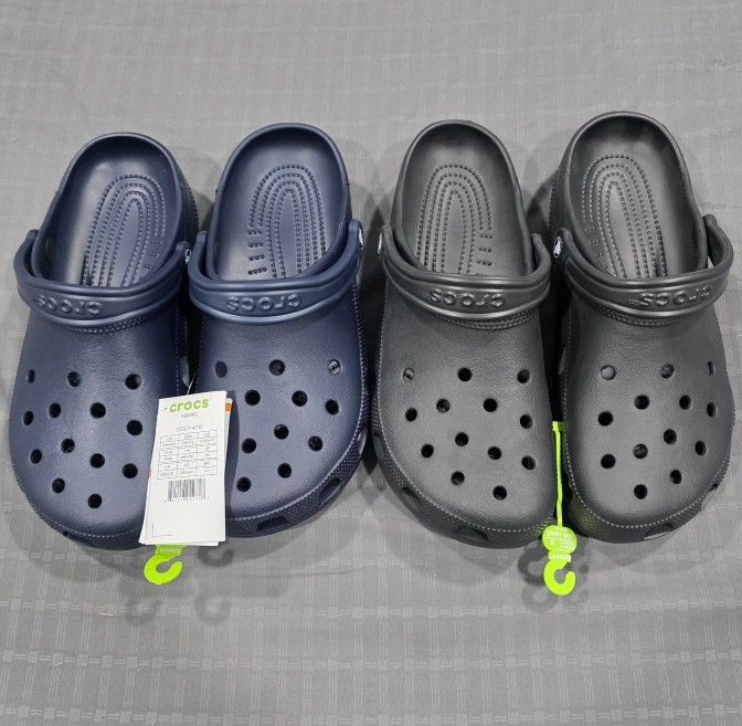 Crocs Zuecos clásicos unisex para adultos Talla 10.5M W12