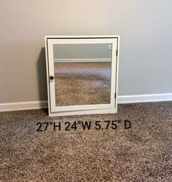 Surface mount  medicine cabinet with mirror