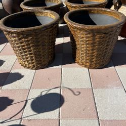 New Flower Pots Made Out Of Clay 