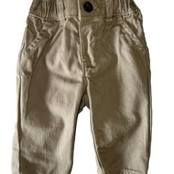 Carters 3M Boys Kaki Color Elastic Pants
