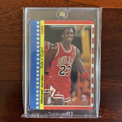 Michael Jordan 1987 All-Star Fleer Sticker 2nd Year Basketball Card! 