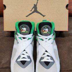 Jordan Air Jordan 8 Retro Shock Absorbing Wear-resistant Mid-top Retro Basketball Shoes Men's Gray 