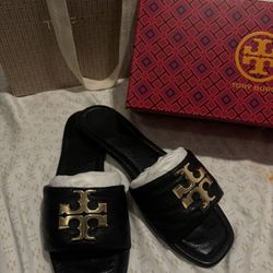 black Tory Burch chanclas 🖤🐅